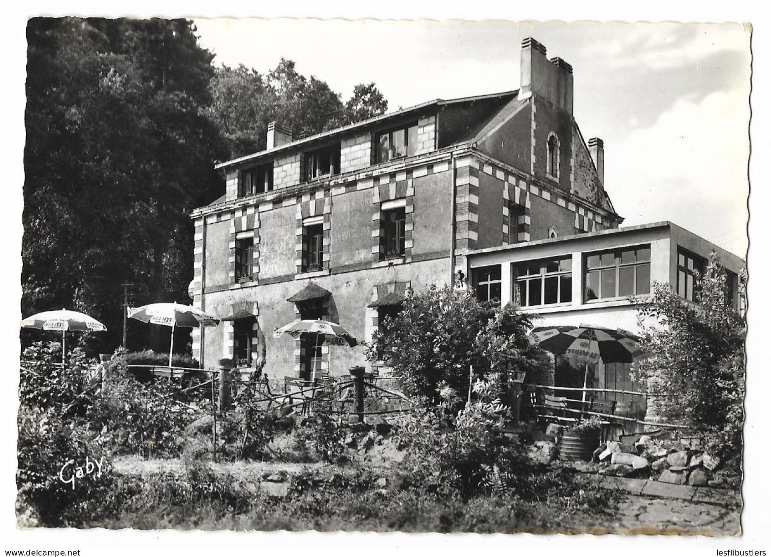 CPSM 49 CHAMPTOCEAUX Hôtel-Restaurant "Chez Claudie"  Au Cul Du Moulin (Menu Au Dos Du 1° Septembre 1969) - Champtoceaux