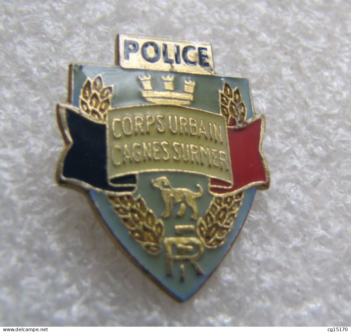 PIN'S   POLICE    CORPS  URBAIN  CAGNES  SUR MER - Polizia