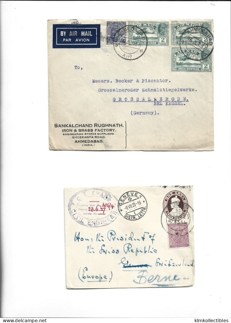 INDIA - GREAT BRITAIN UNITED KINGDOM BIRITISH COLONIES - POSTAL HISTORY LOT - Andere & Zonder Classificatie