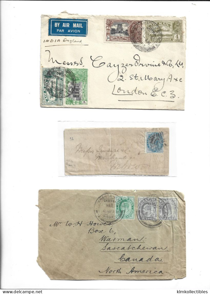 INDIA - GREAT BRITAIN UNITED KINGDOM BIRITISH COLONIES - POSTAL HISTORY LOT - - Other & Unclassified