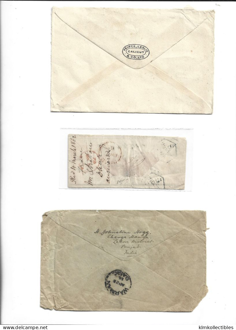 INDIA - GREAT BRITAIN UNITED KINGDOM BIRITISH COLONIES - POSTAL HISTORY LOT - - Andere & Zonder Classificatie