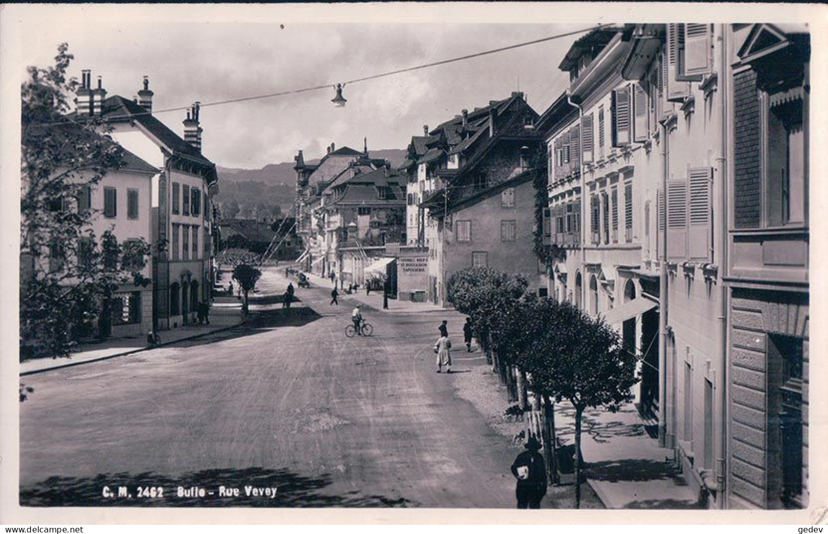 Bulle FR, Rue Vevey Animée (2462) - Bulle