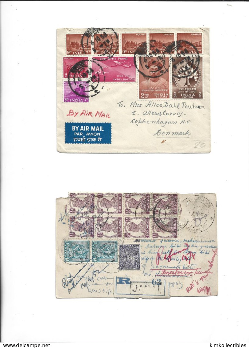 INDIA - GREAT BRITAIN UNITED KINGDOM BIRITISH COLONIES - POSTAL HISTORY LOT - RETOUR - Other & Unclassified