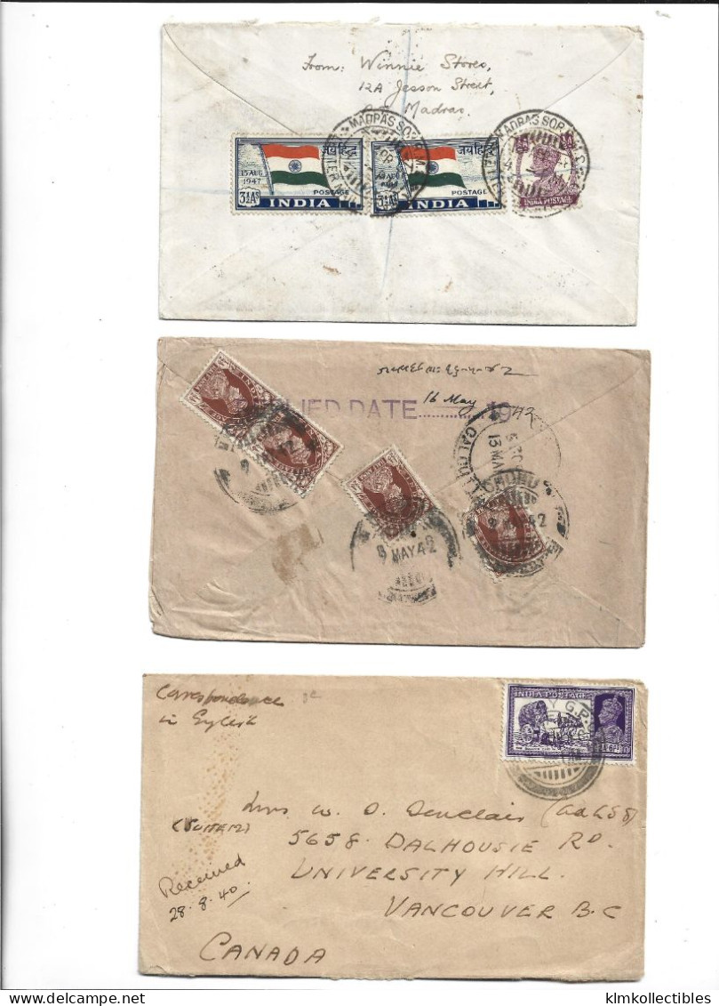 INDIA - GREAT BRITAIN UNITED KINGDOM BIRITISH COLONIES - POSTAL HISTORY LOT - Other & Unclassified