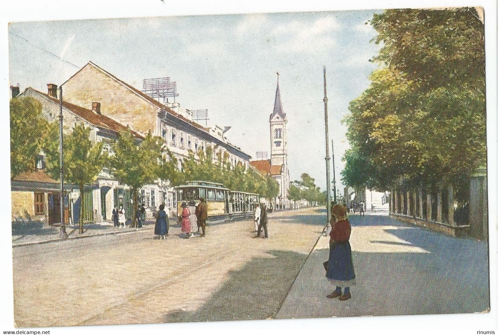 Zagreb 1910/15 Vlaška Ulica Color Litho Not Used - Croacia