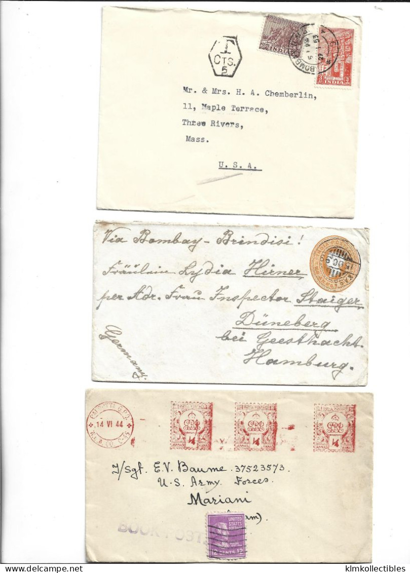 INDIA - GREAT BRITAIN UNITED KINGDOM BIRITISH COLONIES - POSTAL HISTORY LOT - POSTAGE DUE USA - Other & Unclassified