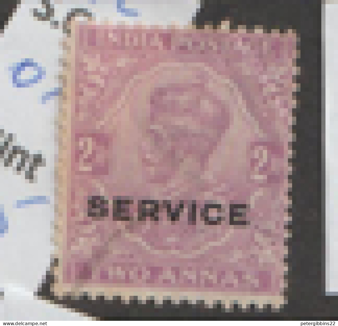 India Service  1912  SG  083a  2a  Reddish Purple  Fine Used - 1911-35  George V
