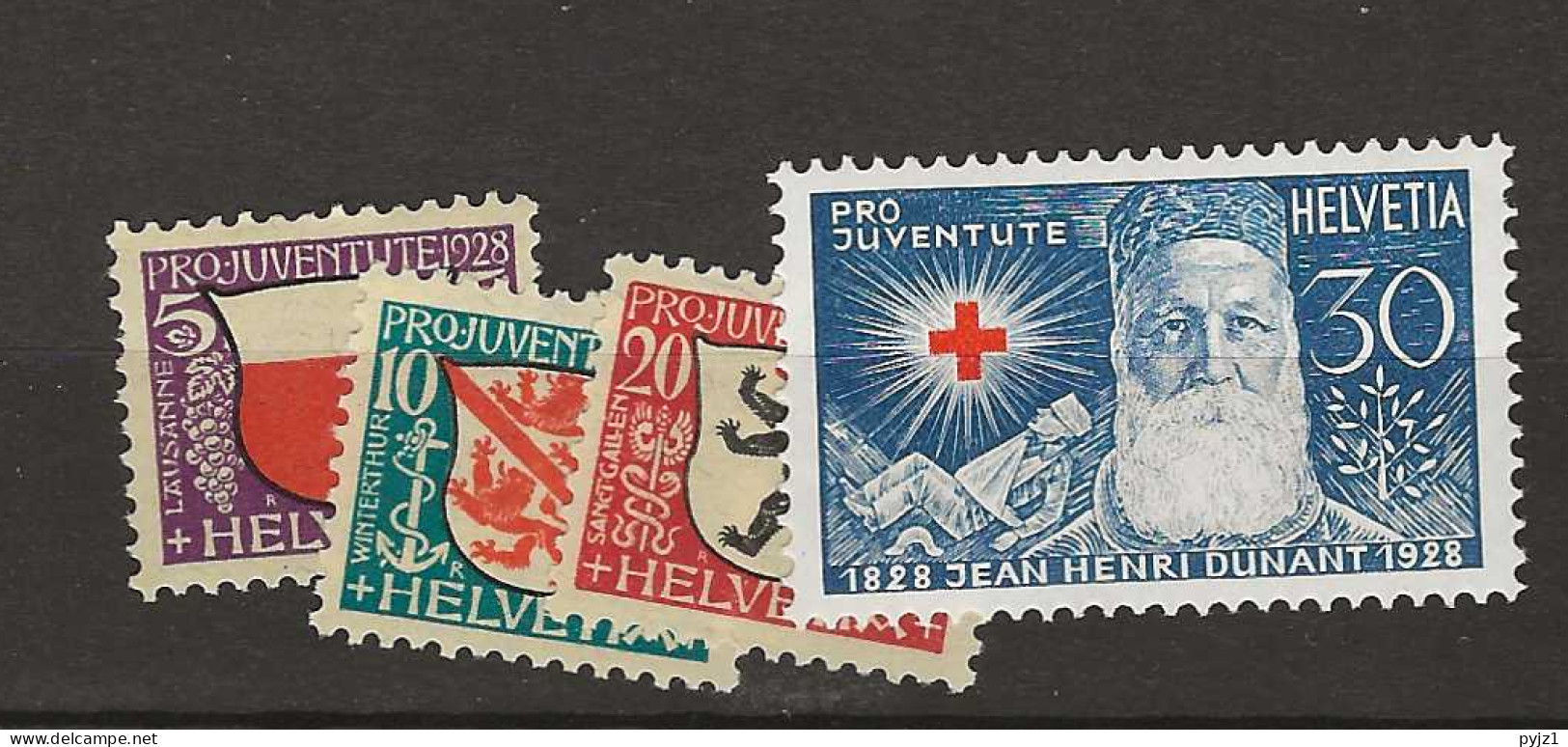 1928 MNH Switzerland Mi 229-32 Postfris** - Ungebraucht