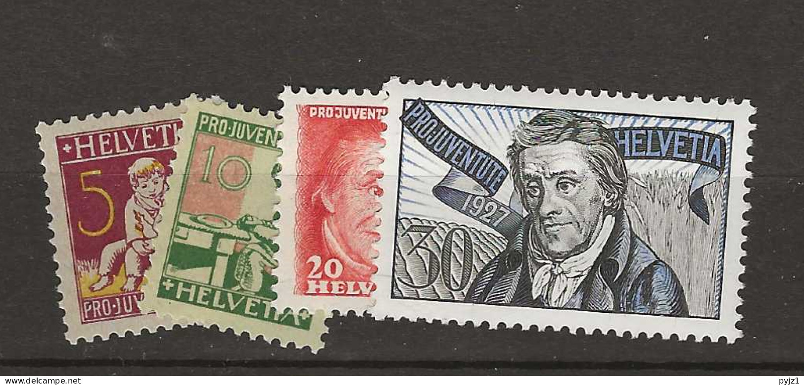 1927 MNH Switzerland Mi 222-25 Postfris** - Nuovi