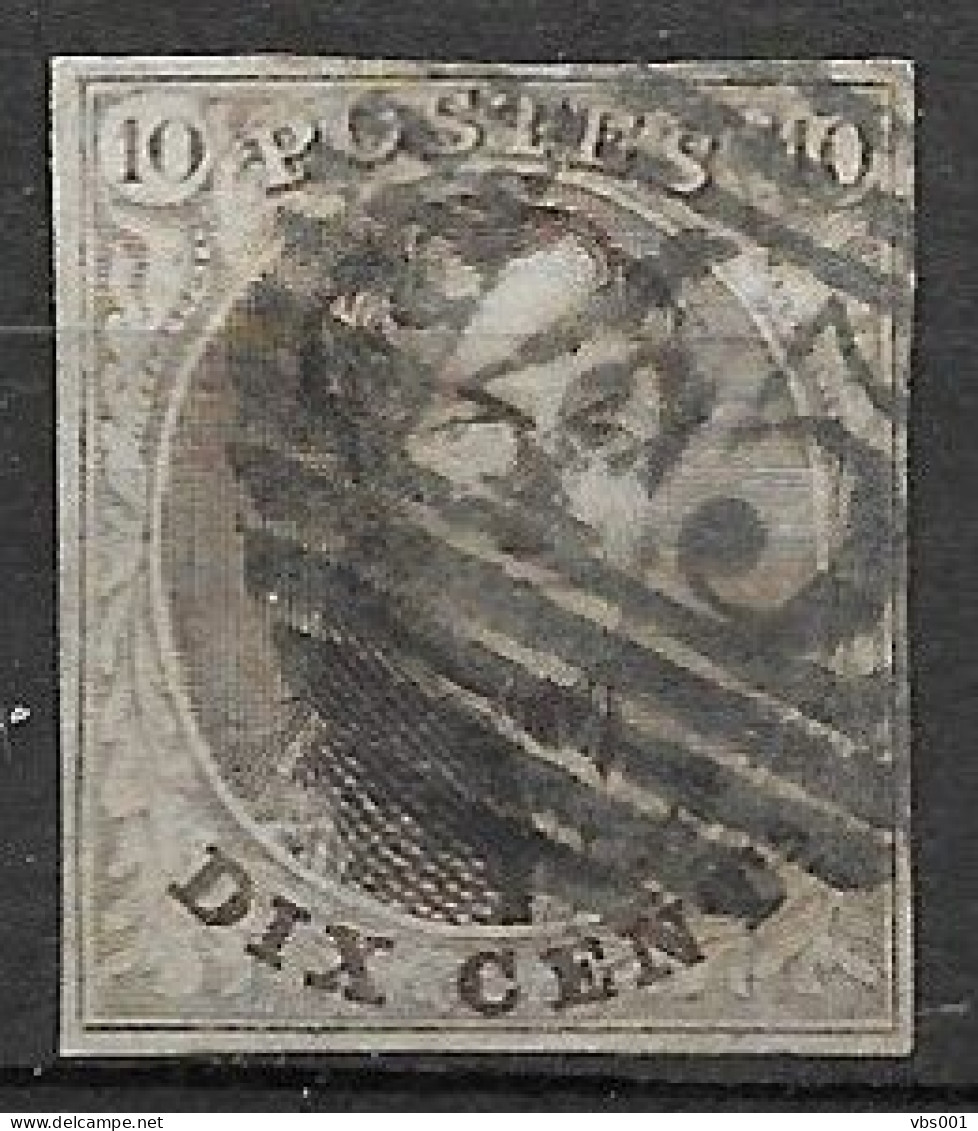 OBP10A Met 4 Randen En Met Balkstempel P45 Gand 14B ( Zie Scans) - 1858-1862 Medallones (9/12)