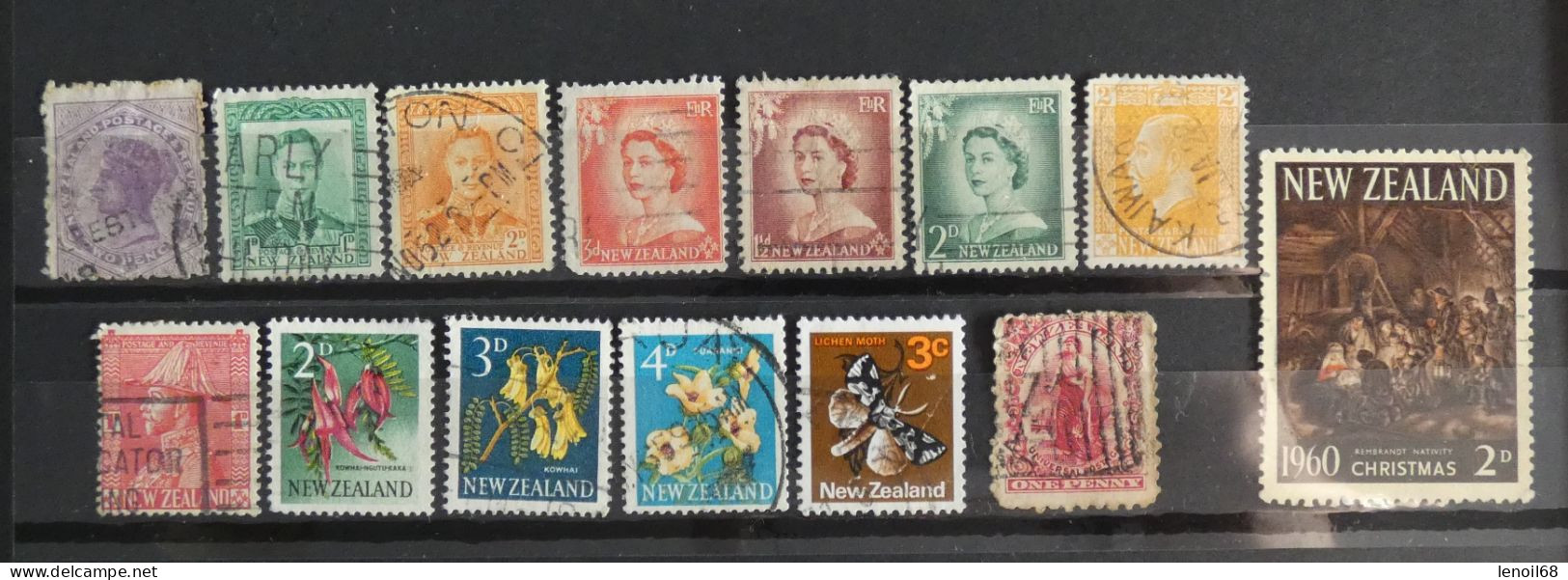 Lot De 14 Timbres Nouvelle-Zélande - Other & Unclassified