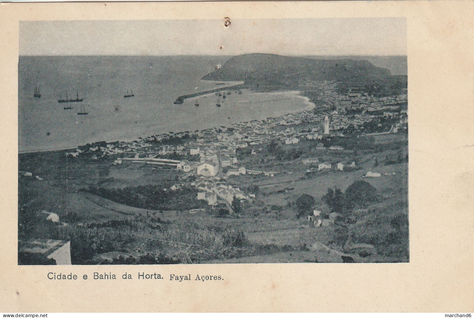 Portugal Cidade E Bahia Da Horta Fayal Açores - Açores