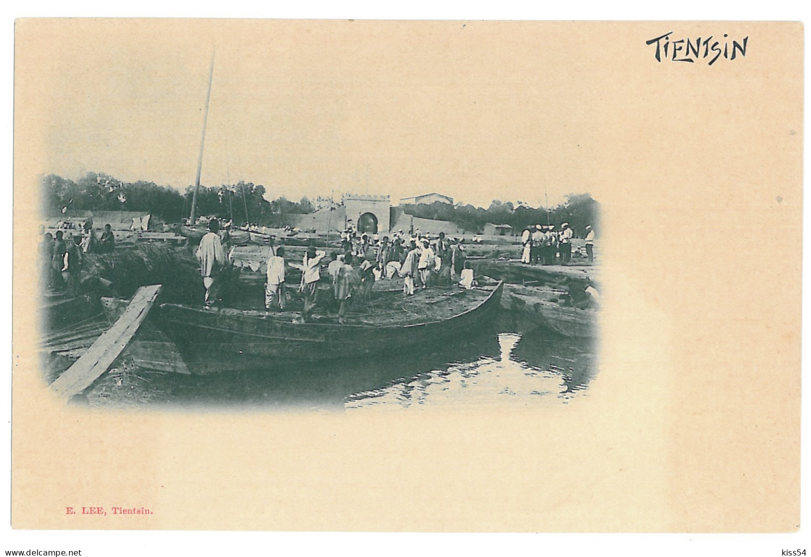 CH 79 - 15417 TIENTSIN, Boat, China, Litho - Old Postcard - Unused - Chine