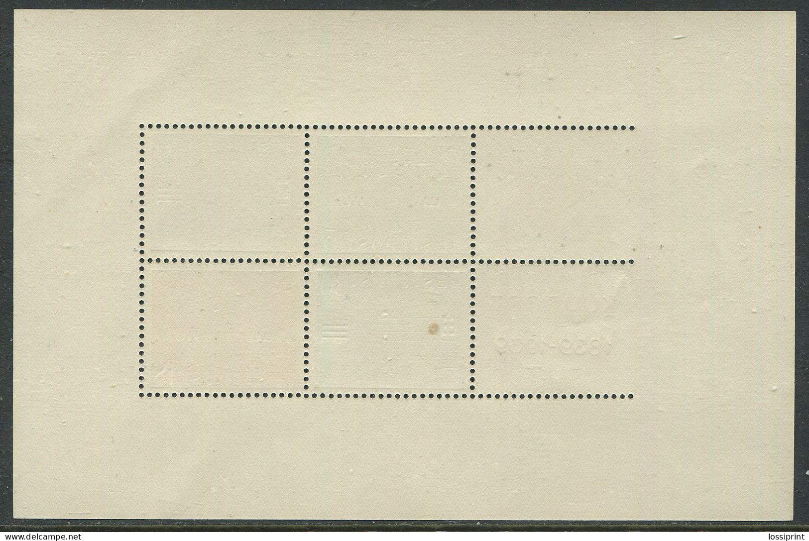 Estonia:Unused Block Health Resort Town Pärnu, 1939, MNH - Estland