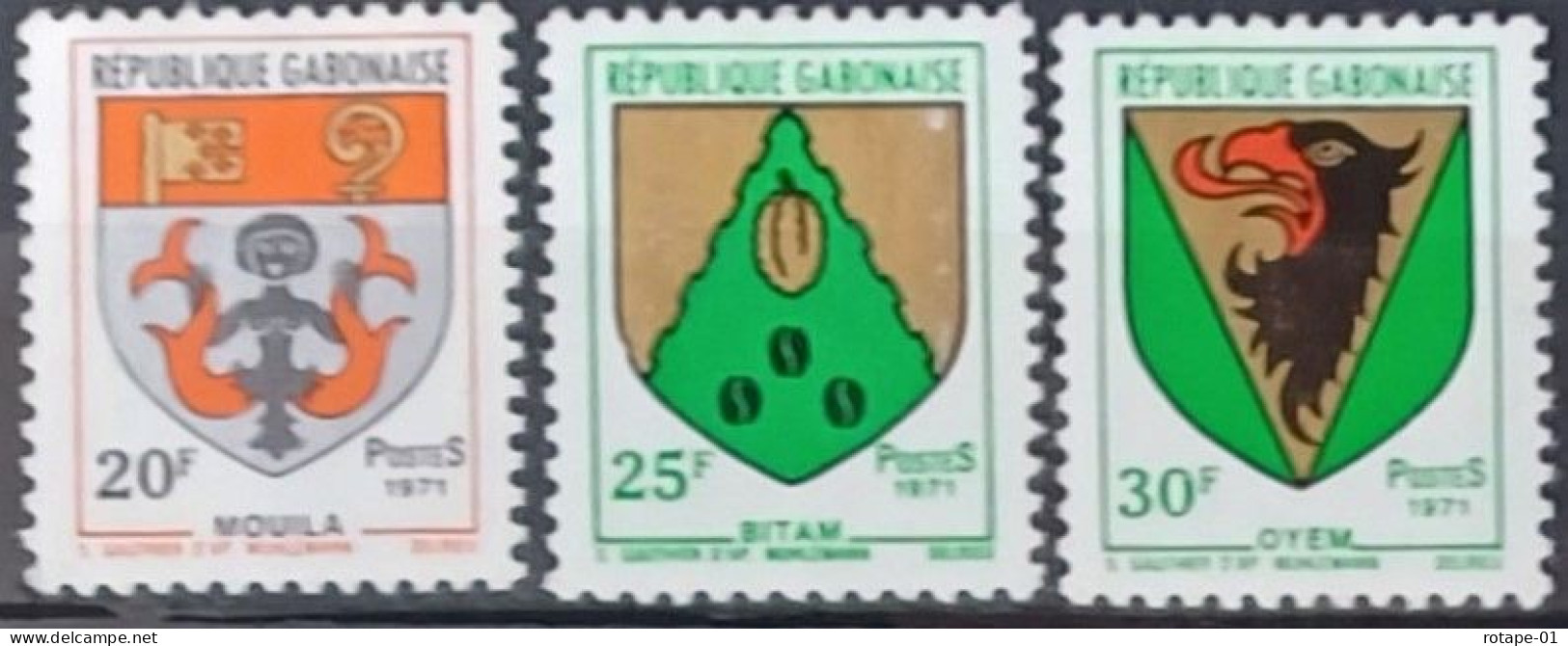 Gabon  1971,  YT N°266-68  **,  Cote YT 4,5€ - Gabón (1960-...)