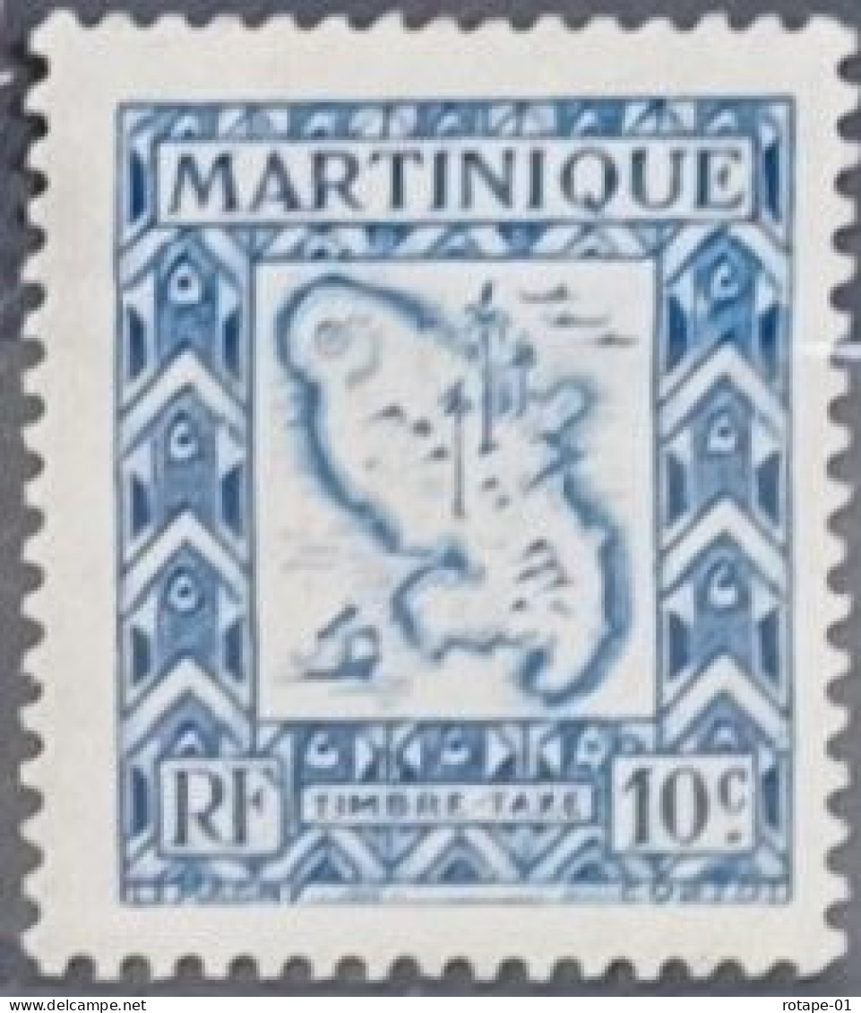 Martinique  1947,  YT N°T27  **,  Cote YT 0,5€ - Neufs