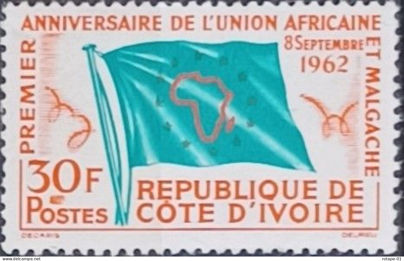 Côte D'Ivoire  1962,  YT N°207  **,  Cote YT 2€ - Ivoorkust (1960-...)