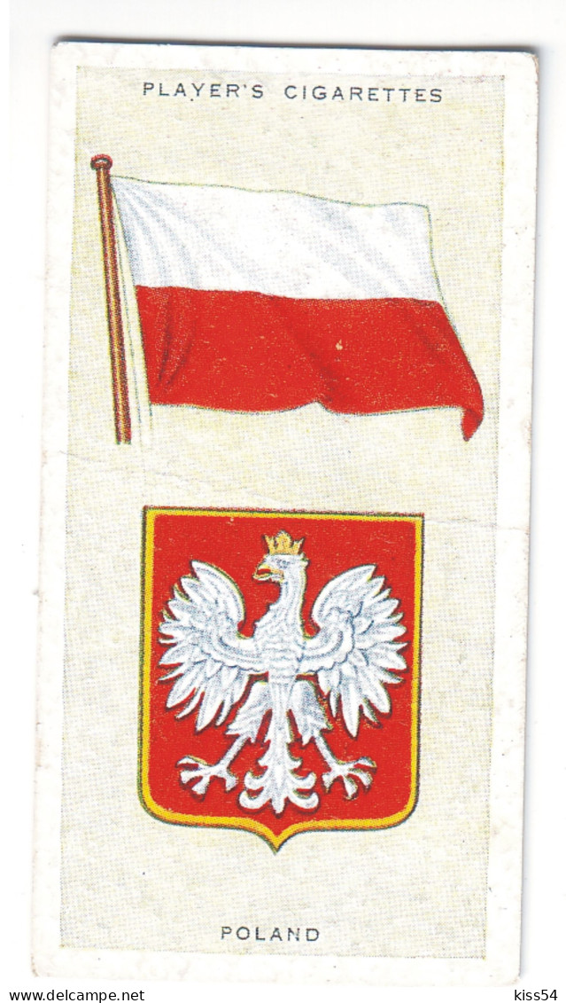 FL 18 - 34-a POLAND National Flag & Emblem, Imperial Tabacco - 67/36 Mm - Reclame-artikelen