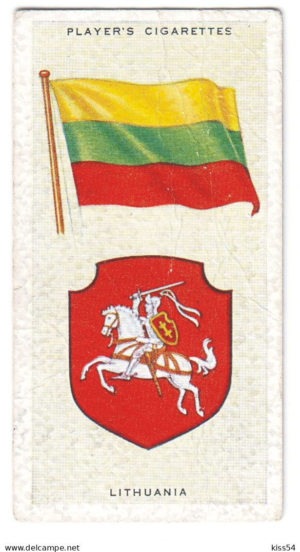 FL 18 - 28-a LITHUANIA National Flag & Emblem, Imperial Tabacco - 67/36 Mm - Articoli Pubblicitari