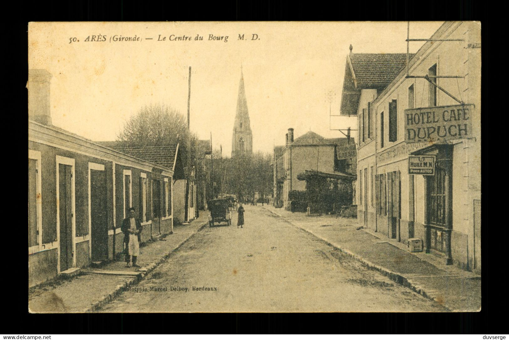 33 Gironde Ares Le Centre Avec Hotel Café Dupuch - Arès