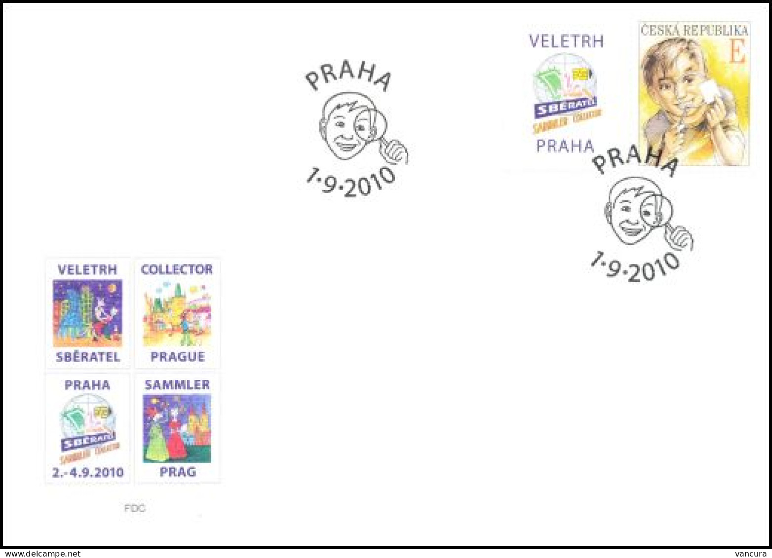 FDC 643 Czech Republic Development  Of Philately 2010 Sberatel Sammler - Philatelic Exhibitions