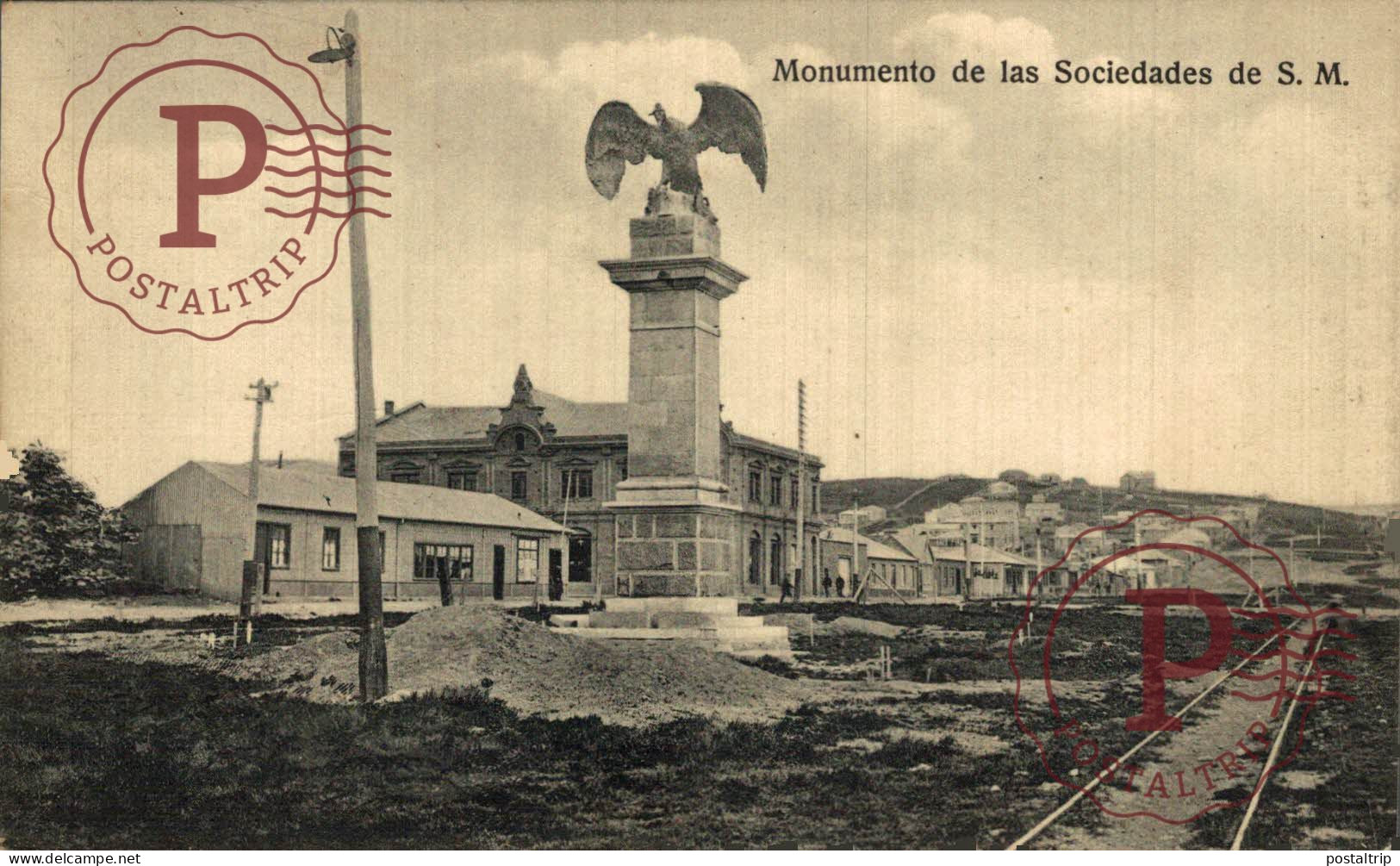 CHILE. MAGALLANES MONUMENTO DE LAS SOCIEDADES DE S. M - Cile