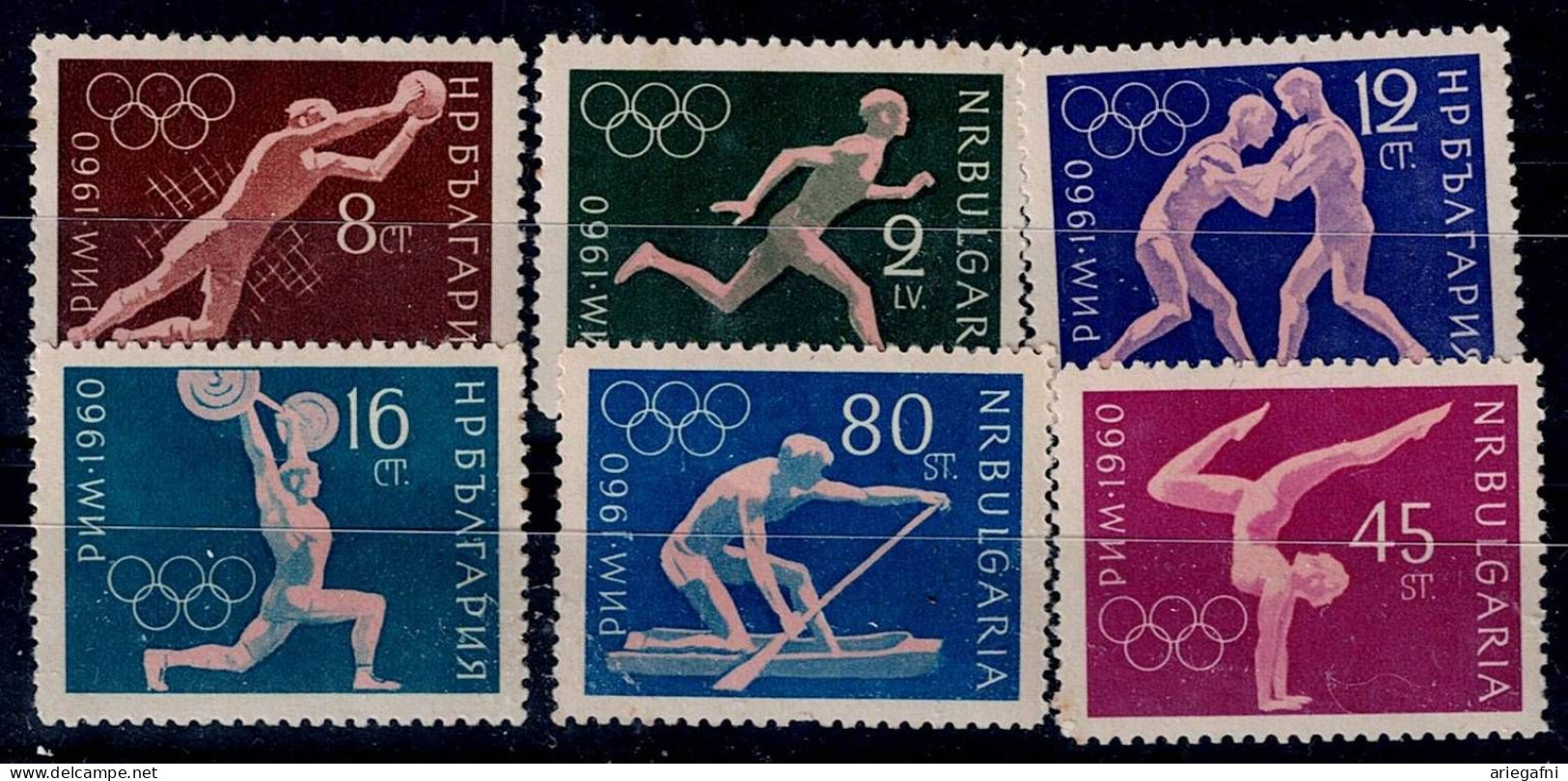 BULGARIA 1960 SUMMER OLYMPIC GAMES ROM MI No 1172-77 MNH VF!! - Ungebraucht