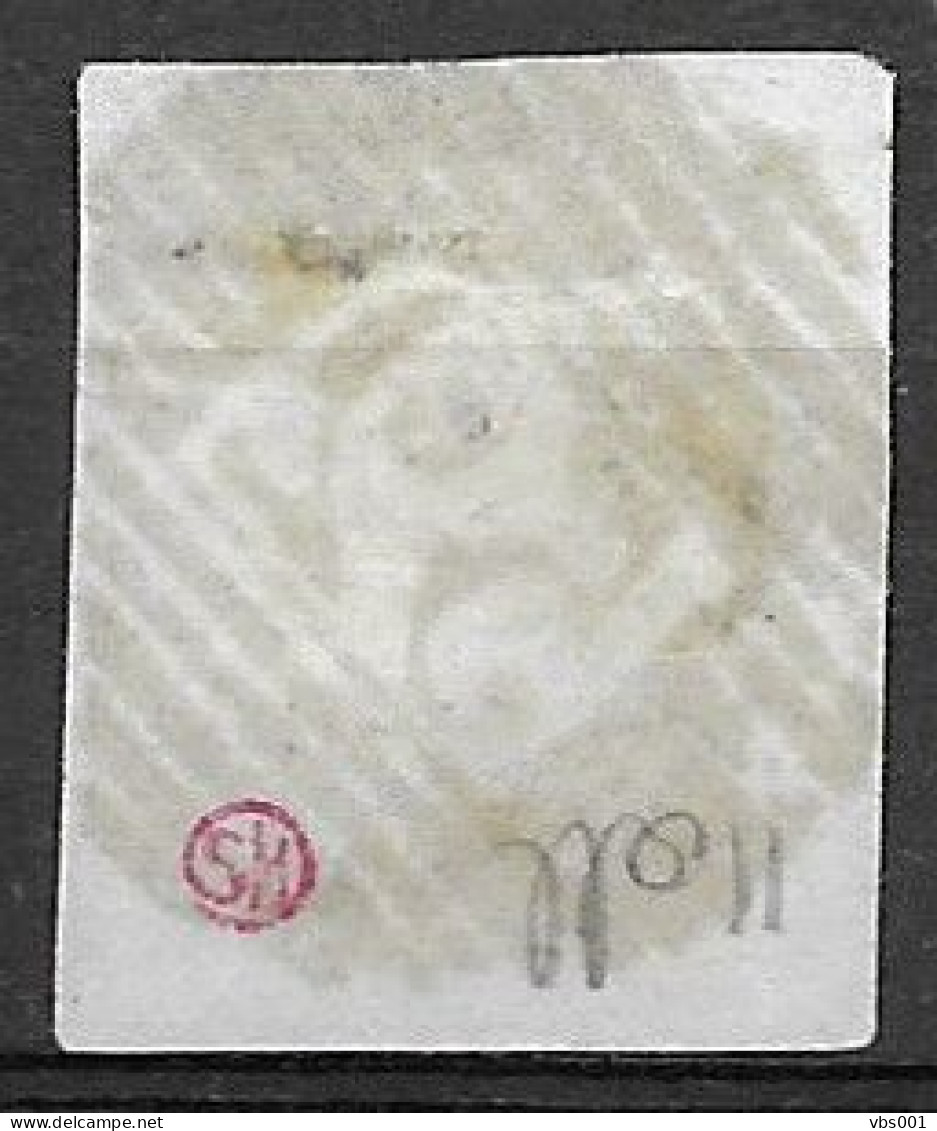 OBP11 Met 4 Randen En Met Balkstempel P52 Habay-La-Neuve (prachtstempel, Zie Scans) - 1858-1862 Medallions (9/12)