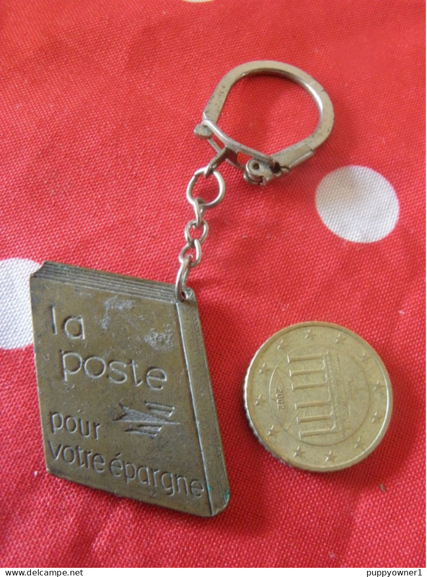 Vintage Porte-clés La Poste Pour Votre Eparnge / Courier En Laiton - Portachiavi