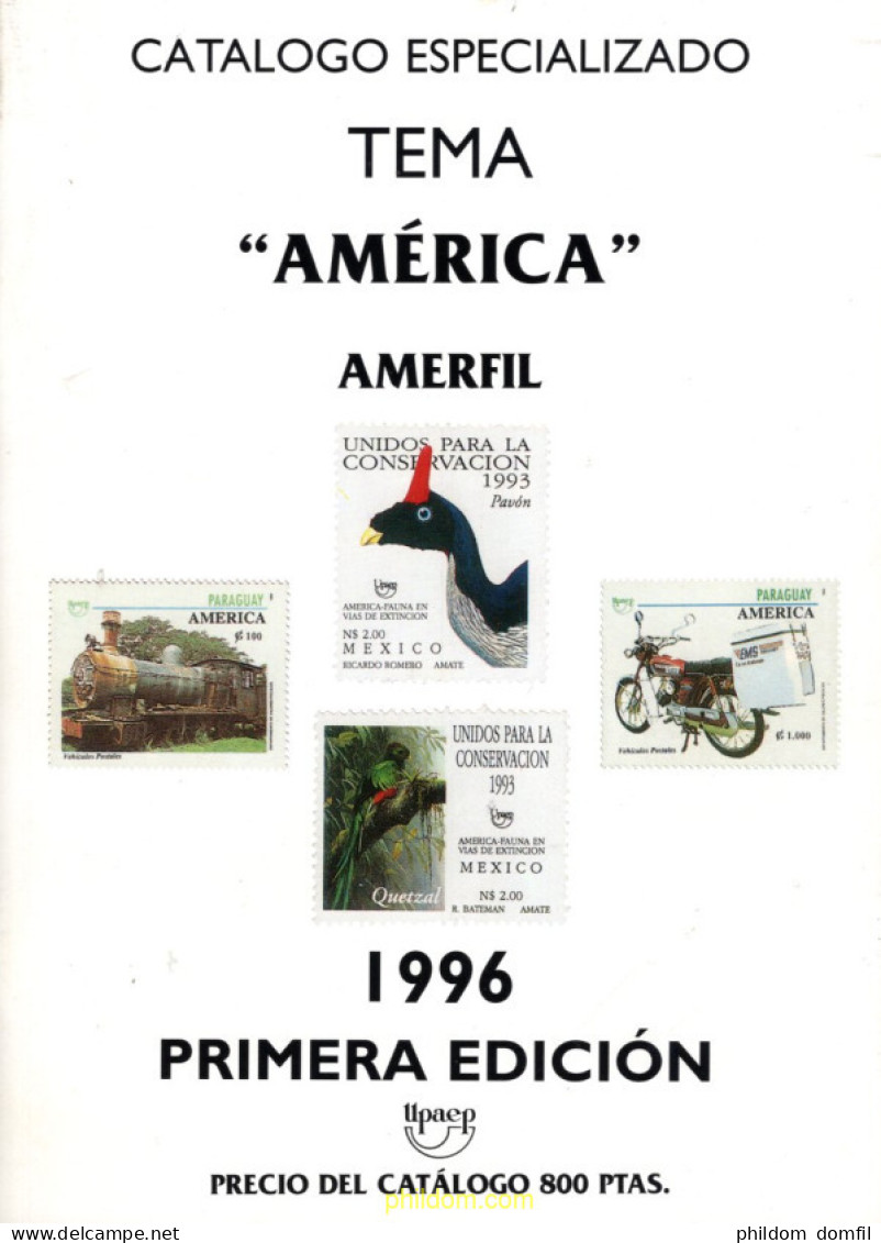 Catalogo Especializado Tema Upaep America 1996 - Motivkataloge