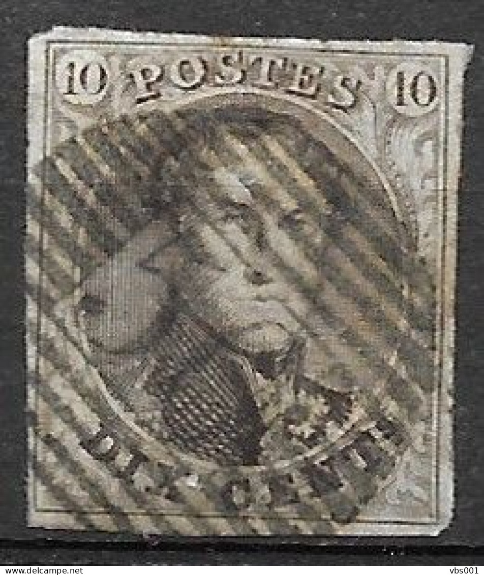 OBP10 Met 4 Randen En Met Balkstempel P56 Harelbeke (zie Scans) - 1858-1862 Medallones (9/12)