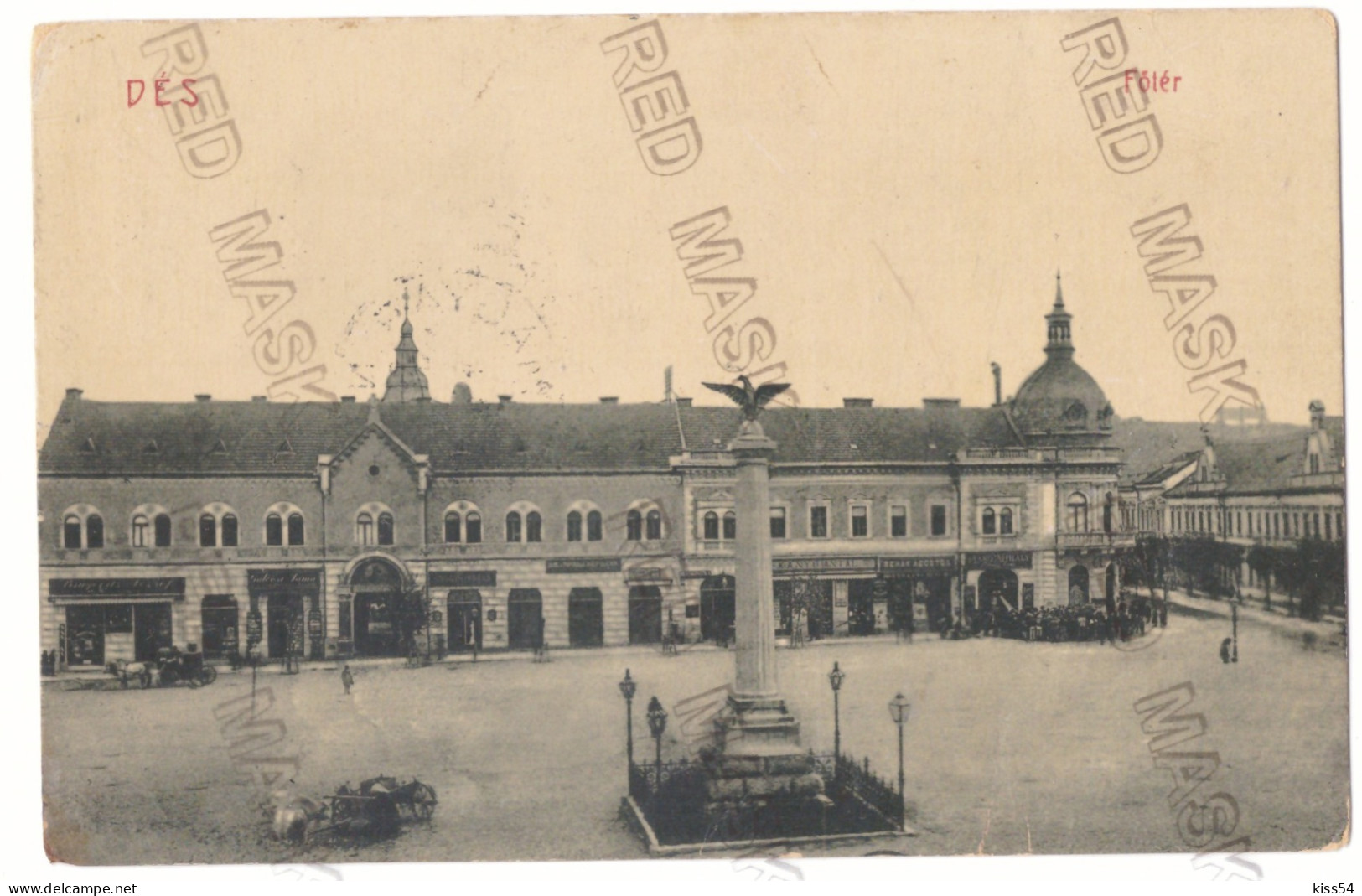 RO 999 - 22253 DEJ, Cluj, Market, Romania - Old Postcard - Used - 1908 - Rumänien