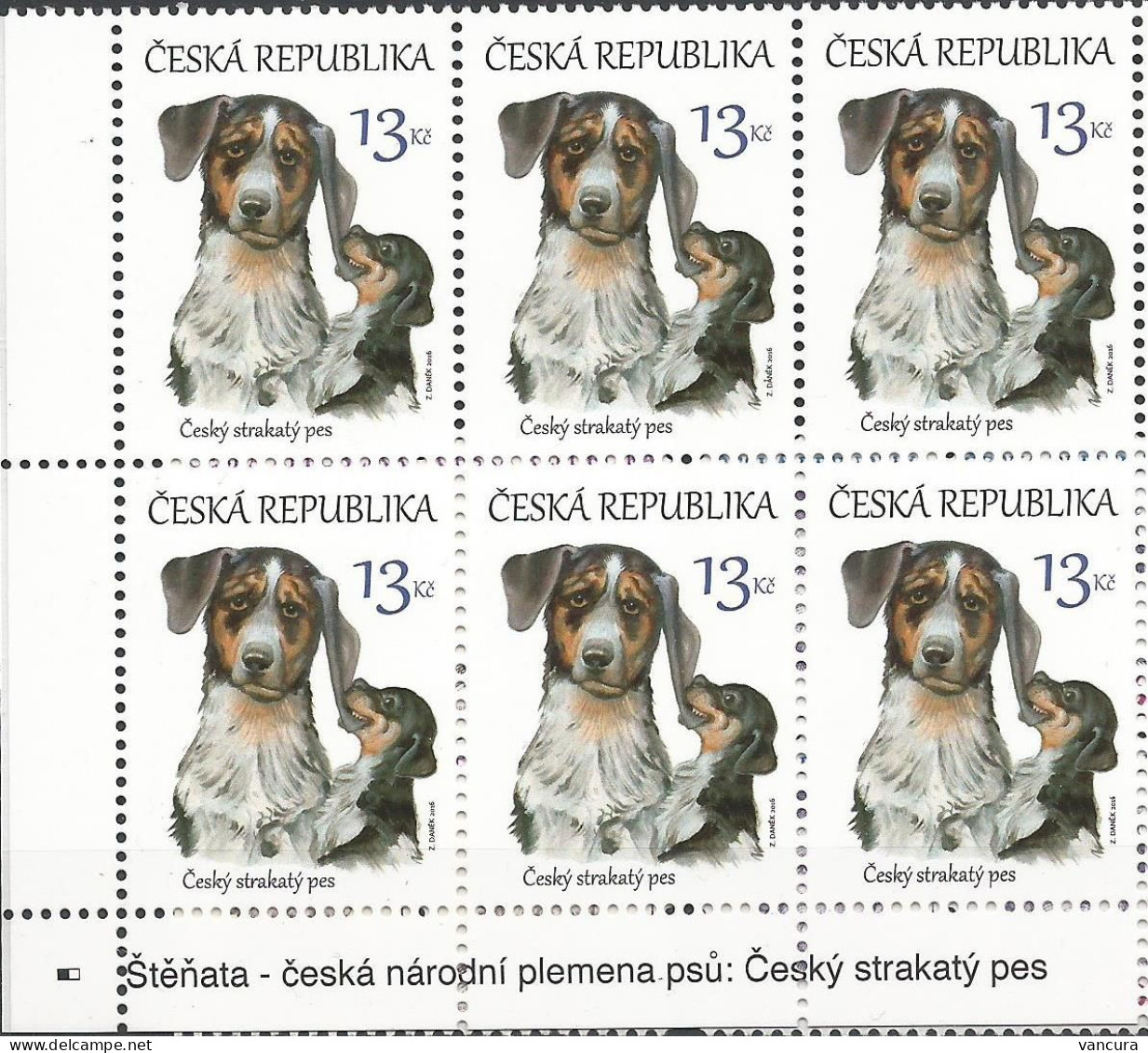 ** 875 Czech Republic Puppies - Czech National Breeds Of Dogs: Czech Spotted Dog 2016 - Unused Stamps