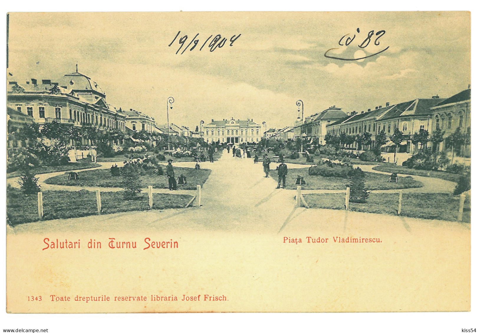 RO 999 - 24022 TURNU-SEVERIN, Market, Park, Litho, Romania - Old Postcard - Unused - Roemenië