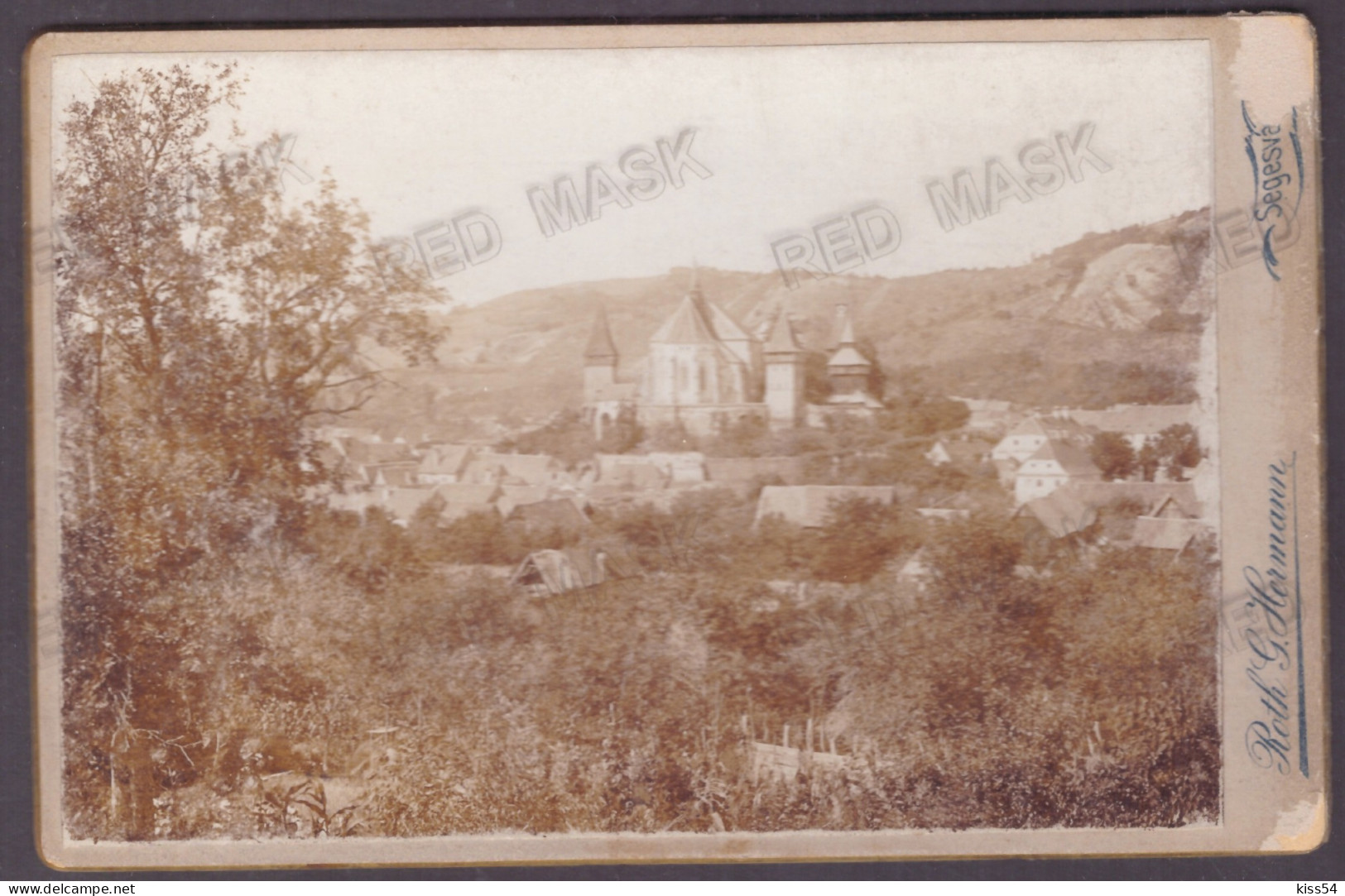 RO 999 - 24869 BIERTAN, Sibiu, Panorama, Romania ( 16,5/10,5 Cm ) - CDV Old Photocard - Roemenië