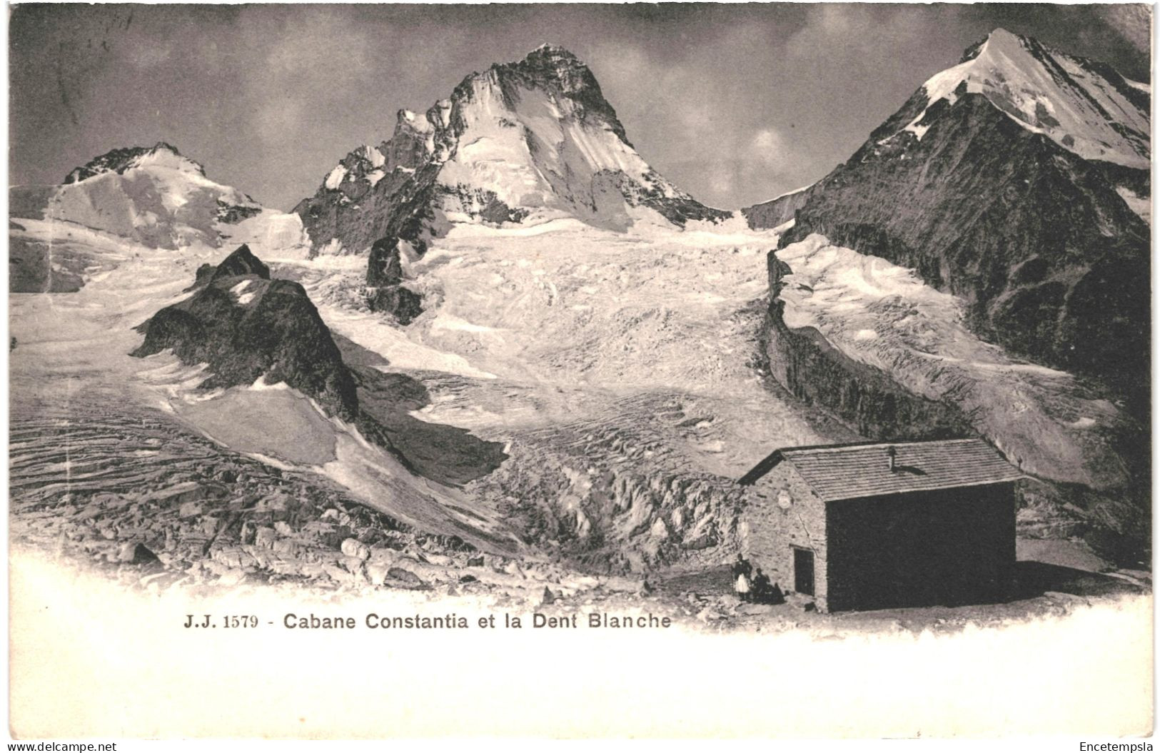 CPA Carte Postale Suisse Cabane Constantia Et La Dent Blanche  1904 VM79017 - Anniviers