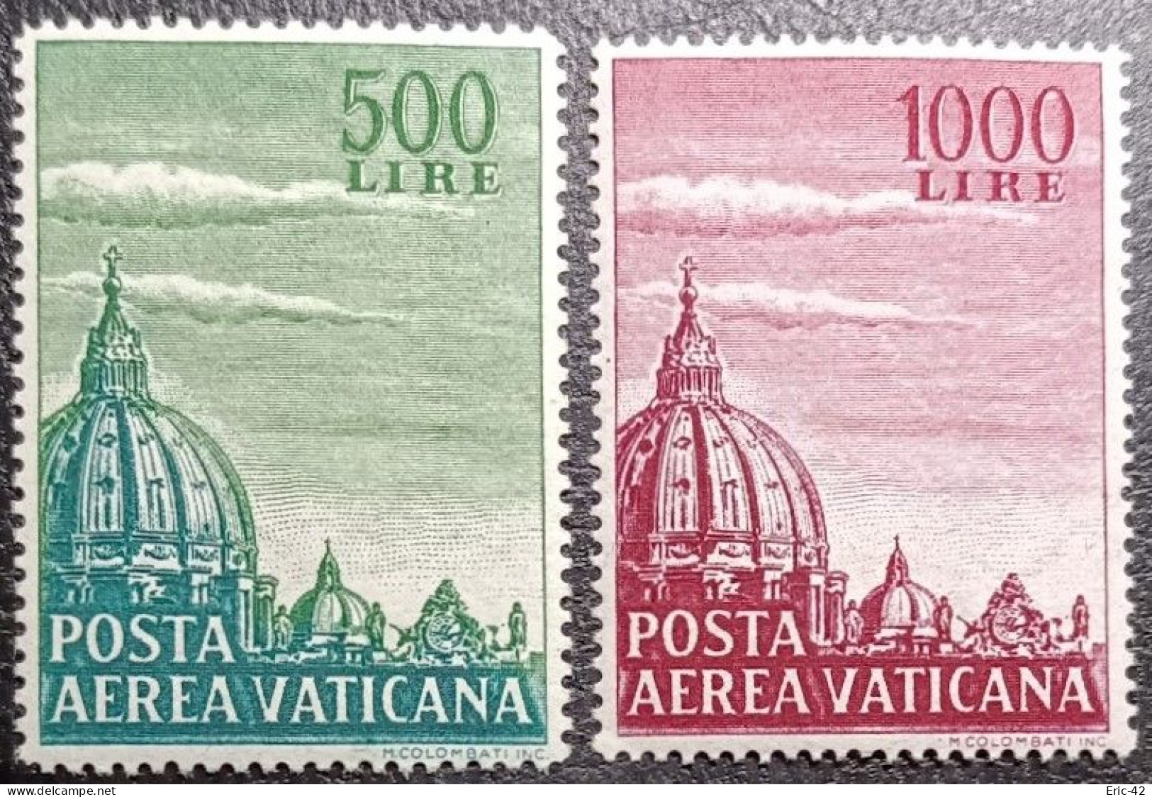 VATICAN. PA Y&T N°33/34* (issu D'une Collection). Neuf* - Poste Aérienne