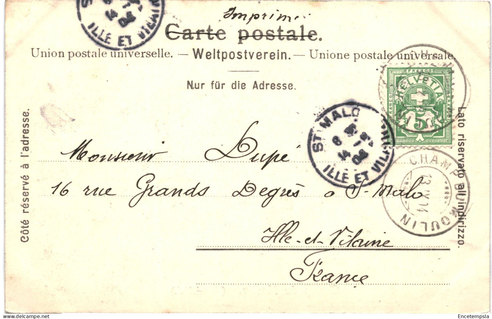 CPA Carte Postale Suisse Neuchâtel Champ Du Moulin 1904 VM79018 - Neuchâtel