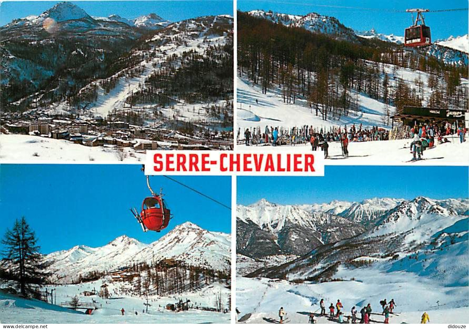 05 - Serre Chevalier - Chantemerle - Multivues - Hiver - Neige - Skieurs - CPM - Voir Scans Recto-Verso - Serre Chevalier