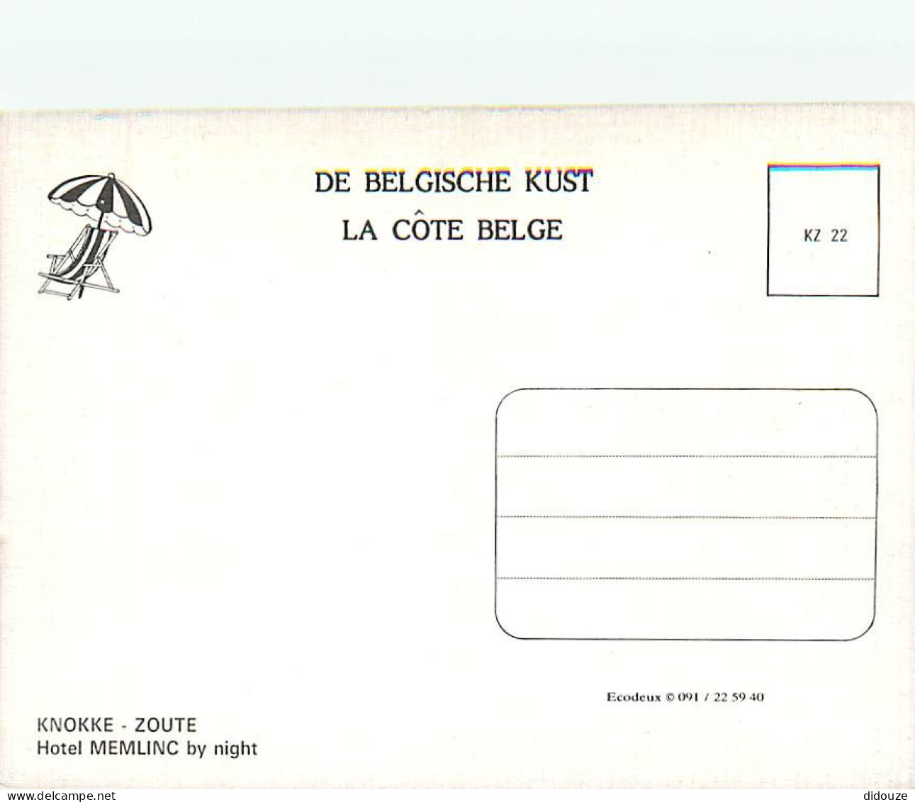 Belgique - Knokke - CPM - Voir Scans Recto-Verso - Knokke