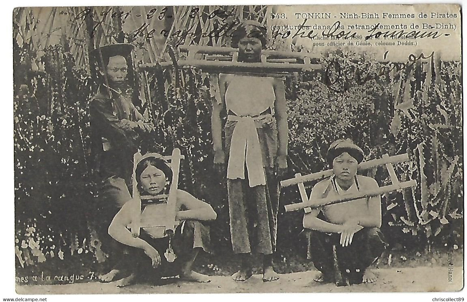 Carte Postale TONKIN  Ninh- Binh Femmes De Pirates Capturées Dans Les Retranchements De Ba-Dinh - Vietnam