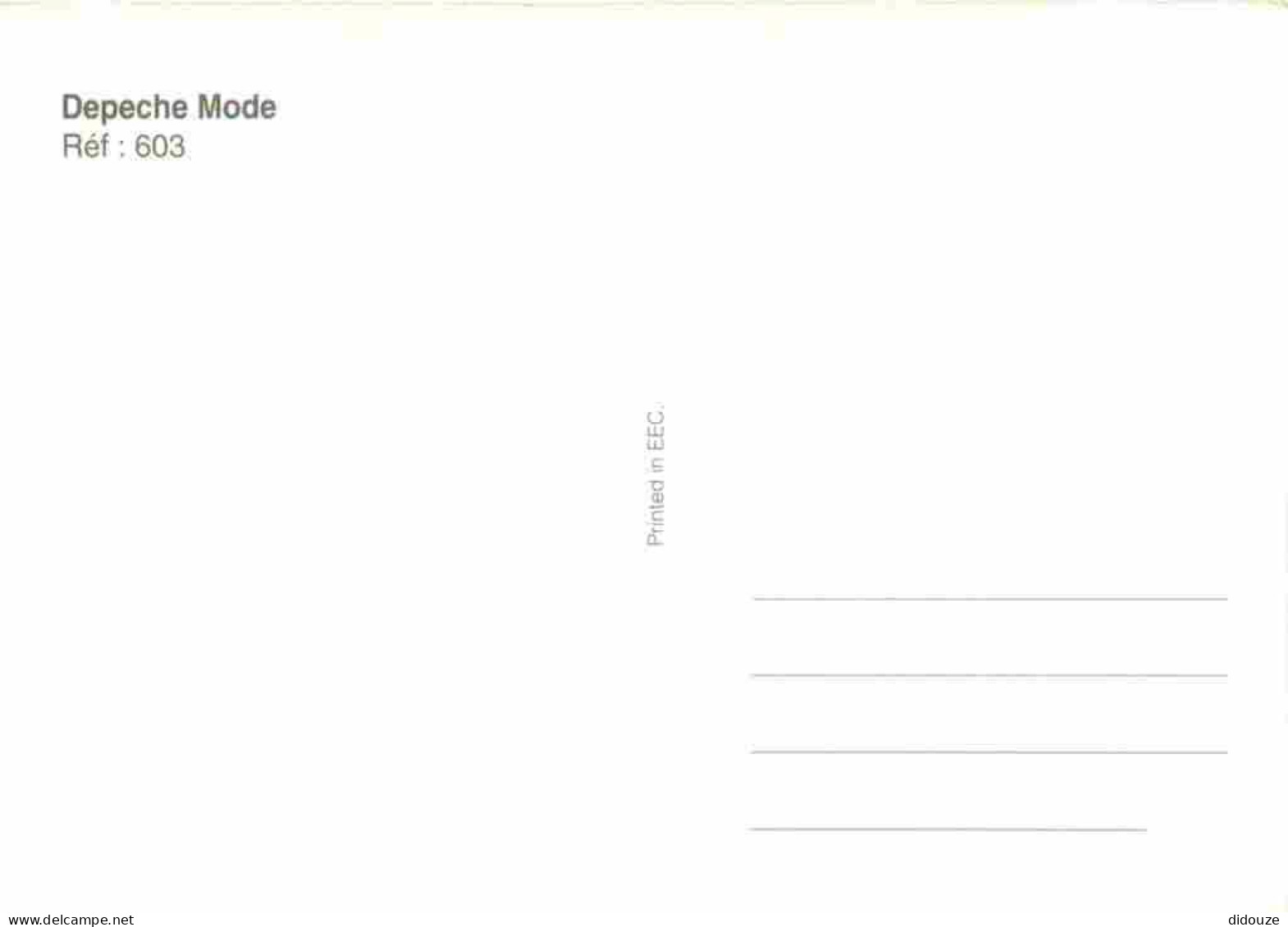 Musique - Depeche Mode - CPM - Carte Neuve - Voir Scans Recto-Verso - Music And Musicians