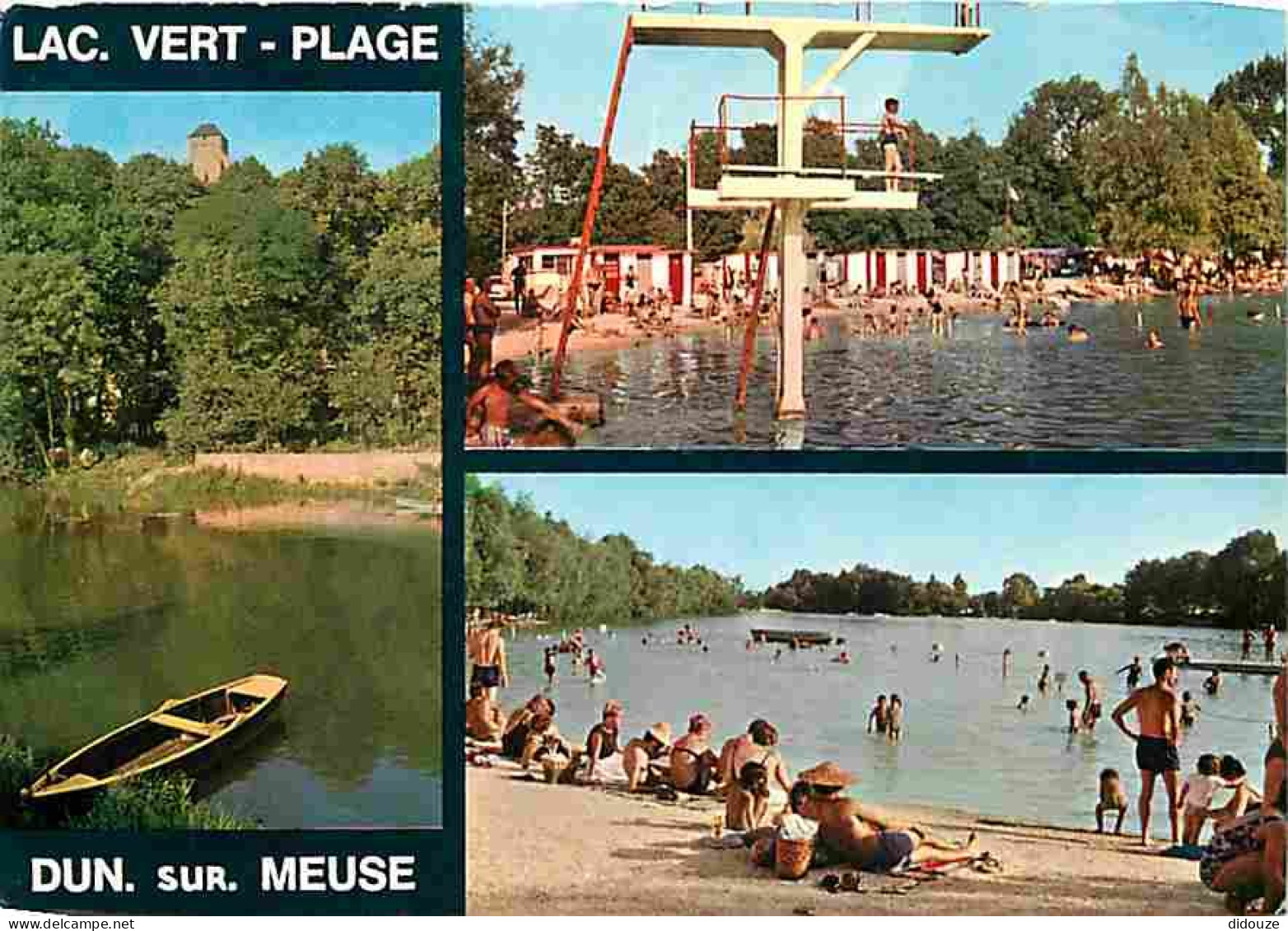 55 - Dun Sur Meuse - Le Lac Vert - Multivues - Plages - Flamme Postale - CPM - Voir Scans Recto-Verso - Dun Sur Meuse