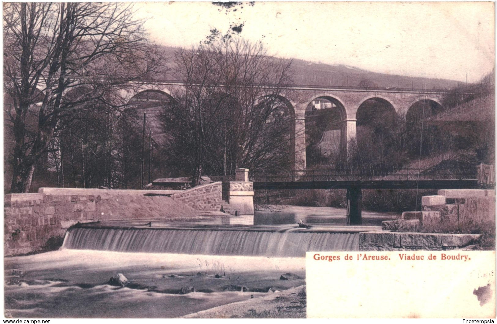CPA Carte Postale Suisse Boudry Viaduc Gorges De L'Areuse 1904 VM79019 - Boudry