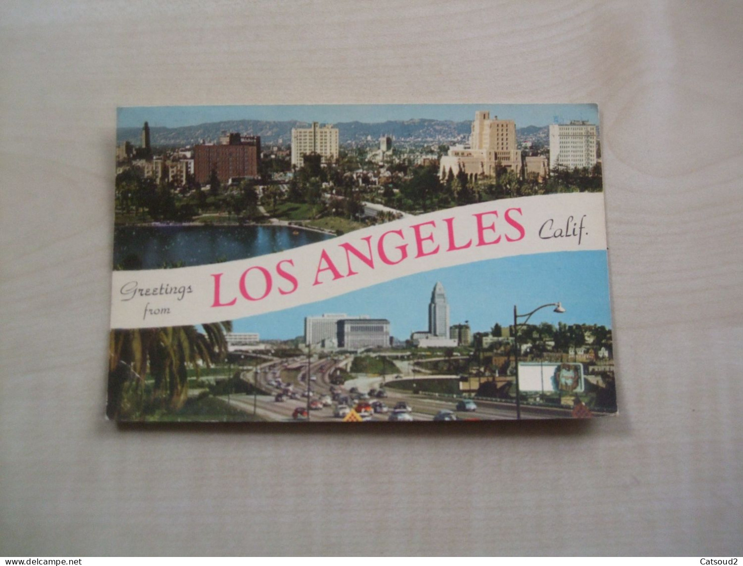 Carte Postale Ancienne GREETINGS FROM LOS ANGELES CALIF - Los Angeles