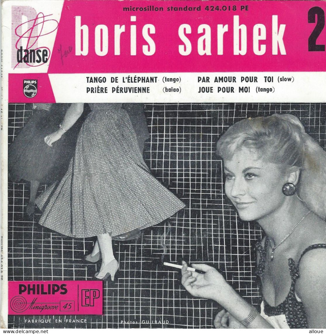 BORIS SARBECK  - EP FR  - TANGO DE L'ELEPHANT + 3 - Musiche Del Mondo