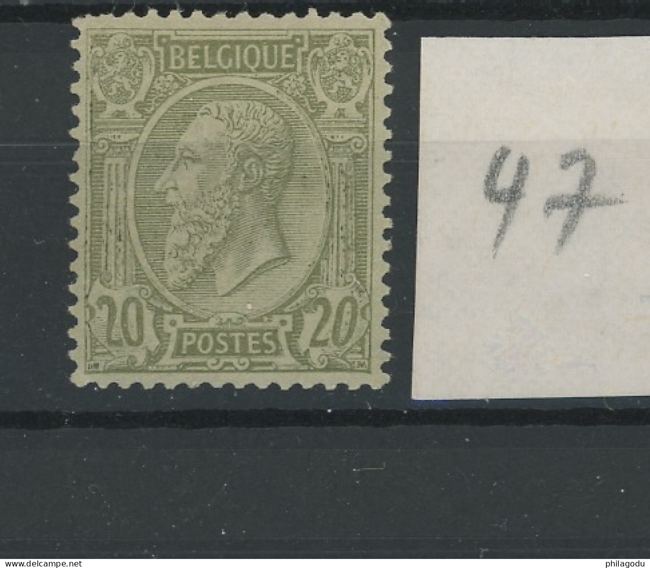 47 * Propre Charnière   BON Centrage  Cote 275 € + Centrage - 1884-1891 Leopold II