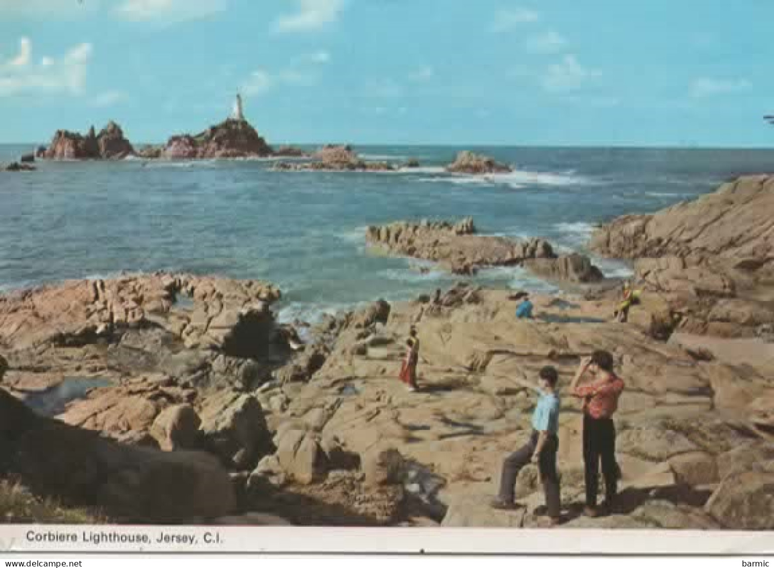 JERSEY, CORBIERE LIGHTHOUSE, PERSONNAGES, PHARE  COULEUR  REF 15087 - La Corbiere