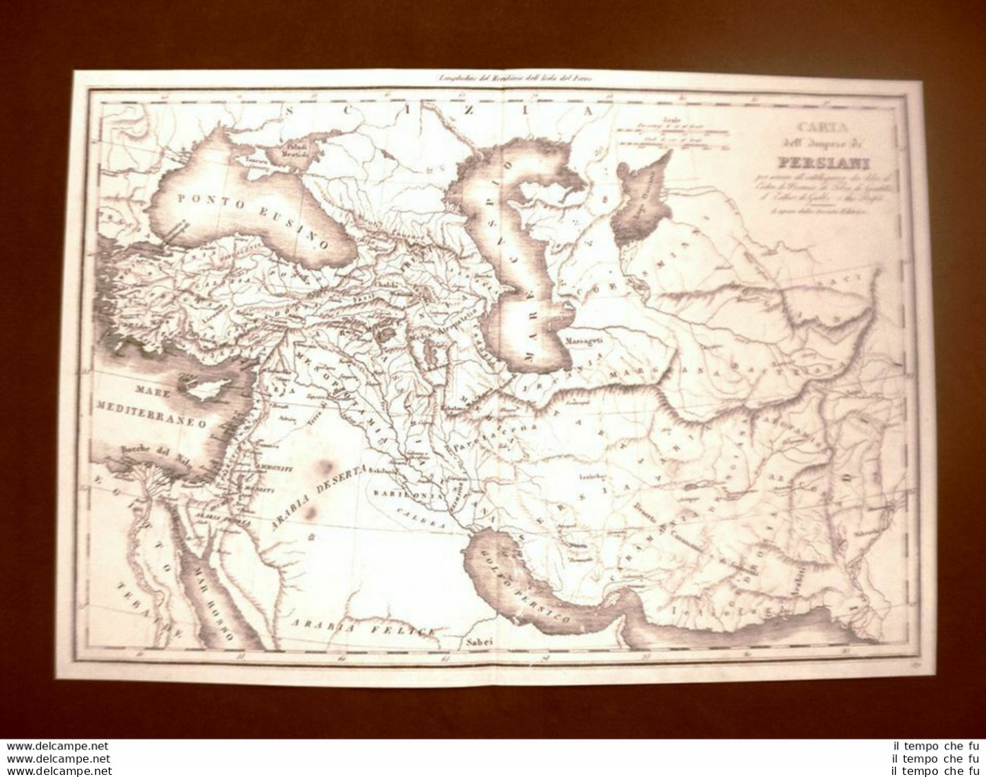 Carta Geografica O Mappa Del 1832 Impero Dei Persiani Fremin - Carte Geographique