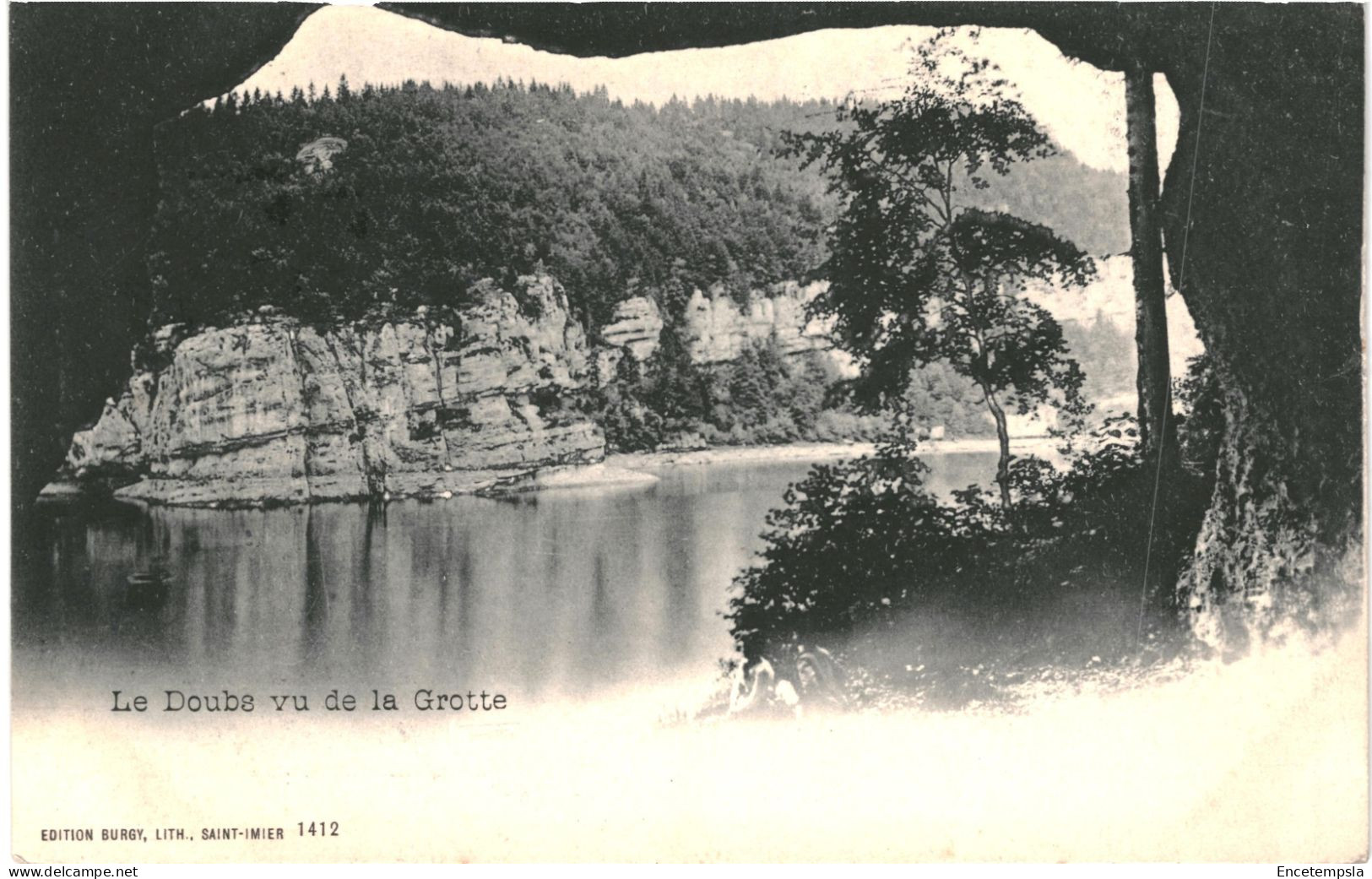 CPA Carte Postale Suisse Le Doubs Vu De La Grotte 1904 VM79021 - Saint-Imier 